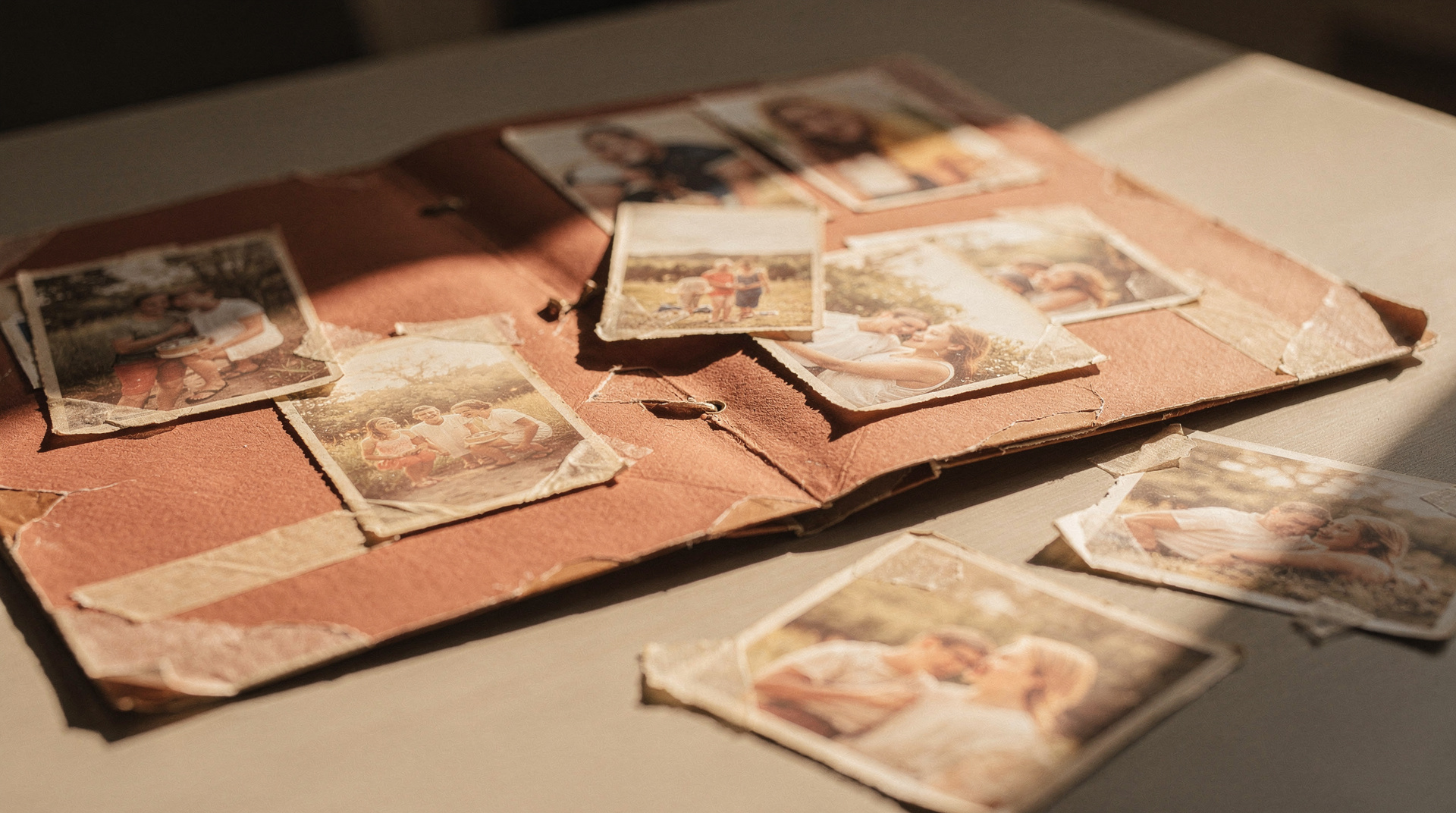 Keepsake — warm scrapbook theme
